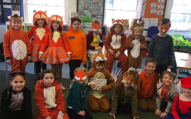 World Book Day foxes