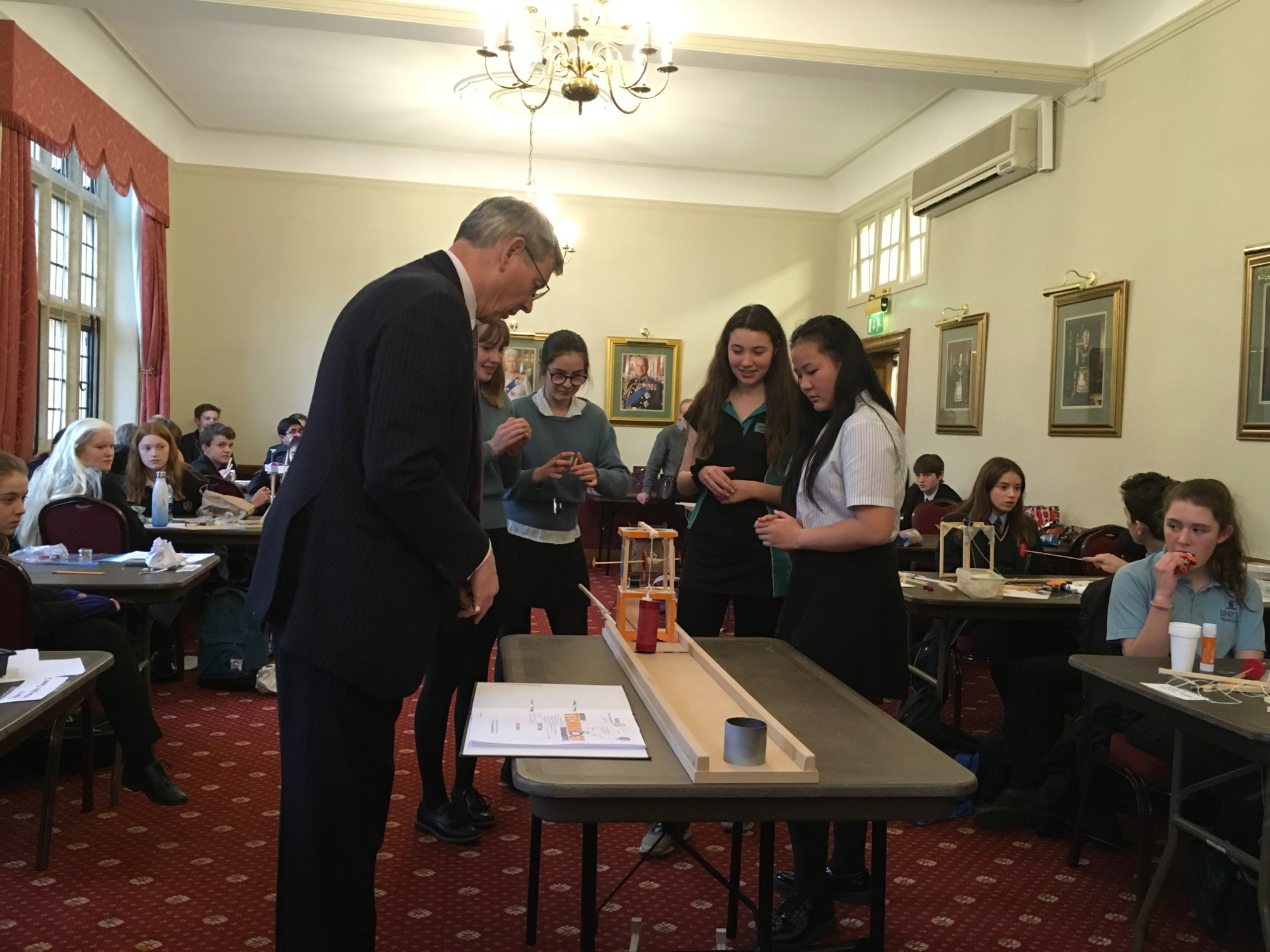 Year 9 students at the Rotary competition