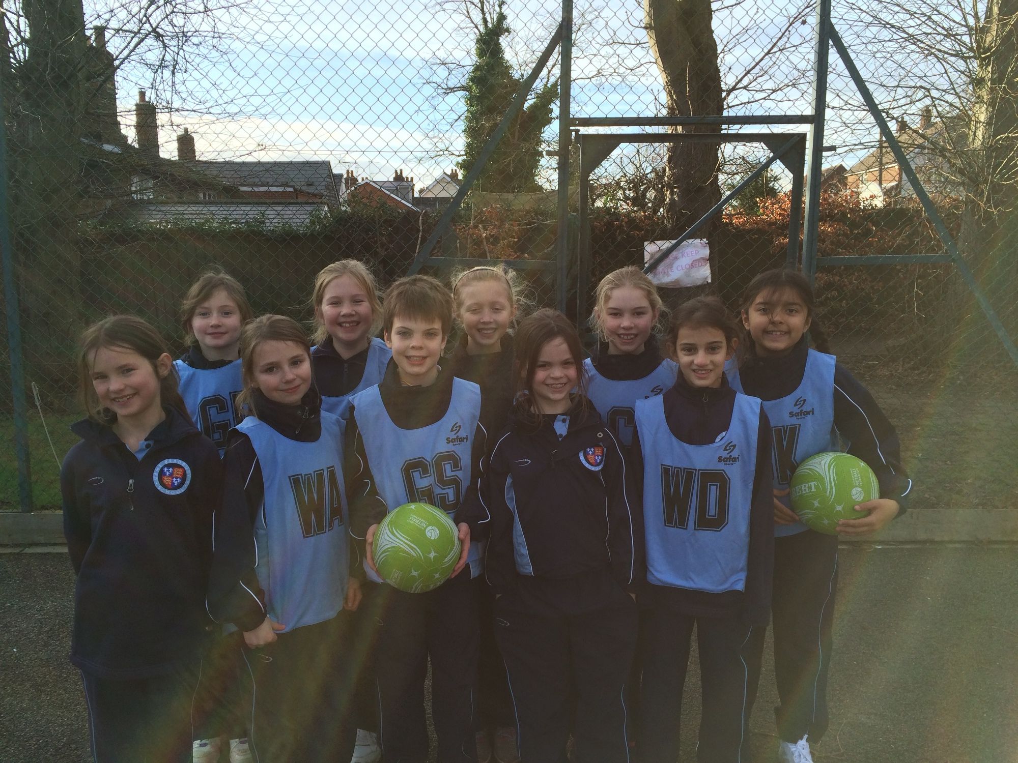 Dame B's U9 netball team