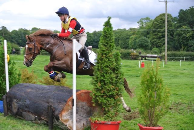 Ella and her horse enjoying the course