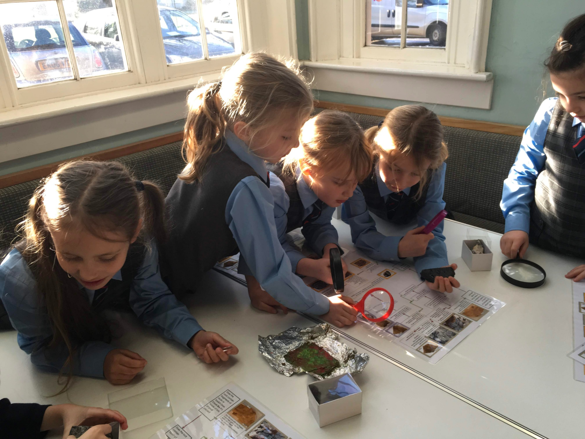 Year 3 pupils at Saffron Walden Museum