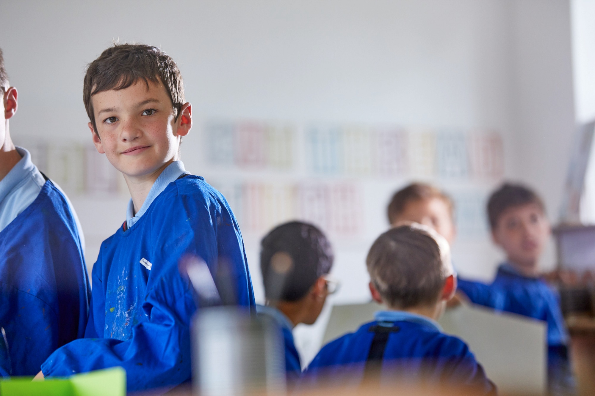 Pupils in Art Class