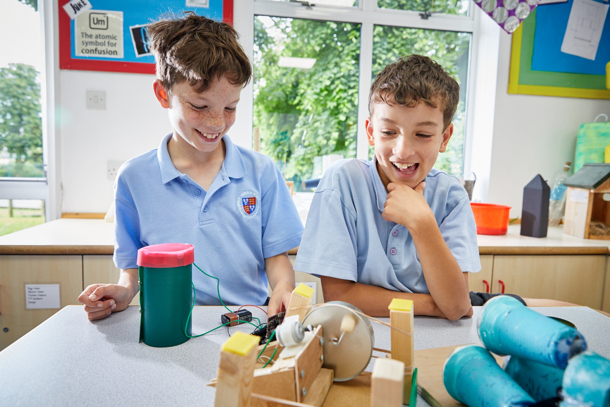 Image of pupils in art class to illustrate link to 'Admissions FAQs' page