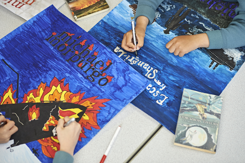 Image of junior art work to illustrate link to 'Art & Design' Page