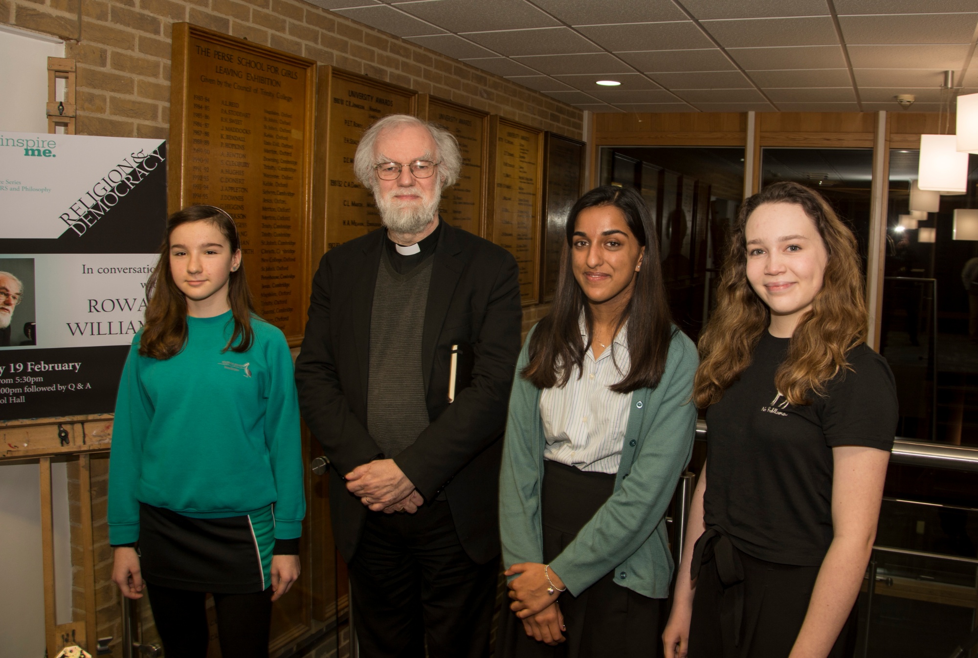 Image of students at inspire me event to illustrate link to 'Inspire me events' page